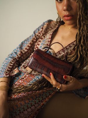 Mon Cheri Woc Bordo Çanta